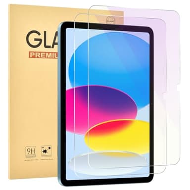 Jngnpn 2 Pack Anti Blue Light Screen Protector for iPad 11th A16 2025 [11 Inch],iPad 10th [10.9 inch] 2022,9H Hardness Tempered Glass Film,Anti-uv,Eye Protection,Touch Sensitive,Anti-Scratch