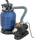 XtremepowerUS 13" Sand Filter 3/4HP Pool Pump Max 2,400 GPH High-Flow for Above Ground Swimming Pool Set Multi-Port Valve Up To 10,000 Gallons