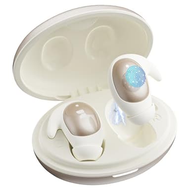 Monster Sleep Ear100 Ear Buds, Sleep Earbuds with Stereo Sound, Design for Side Sleepoth 6.0, ENC Noise Cancelling, IPX6 Waterproof Mini Headphones,White