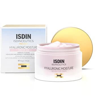 ISDIN Isdinceutics Hyaluronic Moisture Sensitive Skin Calming Daily Face Moisturizer with Hyaluronic Acid 1.76 OZ (Standard)