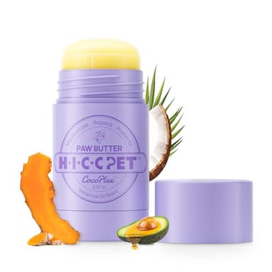 HICC PET Dog Paw Balm 0.21 oz Travel Pack for Dogs & Cats, All-Natural Paw Balm Dogs Lick Safe, Moisturizing and Healing Dry Cracked Paws, Improves Rough Paws Relieves Odor, Horse Hoof, Joint Care