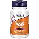 NOW Foods Supplements, PQQ 40 mg with 200 mg Alpha Lipoic Acid, Extra Strength, 50 Veg Capsules