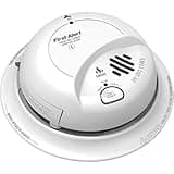 First Alert BRK SC9120LBL Hardwire AC Smoke and Carbon Monoxide Combination Alarm with 10 Year Sealed Battery Backup