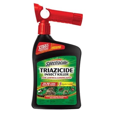 Spectracide Triazicide Insect Killer For Lawns & Landscapes Concentrate (Ready-To-Spray), Protects Lawns, Vegetables, Fruit & Nut Trees, Roses, Flowers & Shrubs, 32 fl Ounce