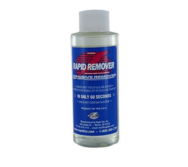 Rapid Tac Rapid Remover Adhesive Remover 4oz Sprayer | Removes Most Adhesives in 30–60 Seconds | Safe Water-Soluble Formula | Cold Weather Ready | for Vinyl Wraps, Graphics, Decals, and Stripes