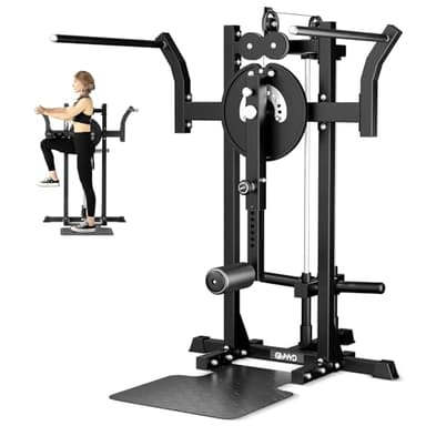 GMWD Multiple Hip Abductor Machine, Adjustable Standing Hip Abductor Adductor with 9 Height Setting, 450lbs Capacity Plate Loaded Inner and Outer Thigh for Home Gym(Hip Machine Only)