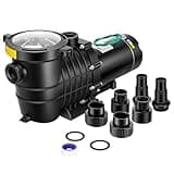 VIVOHOME 2.0 HP 6800 GPH Powerful Copper Motor Self Primming Dual Voltage in/Above Ground Swimming Pool Pump 1.5" & 2.0'' Inlet Energy Saving w/Strainer Basket