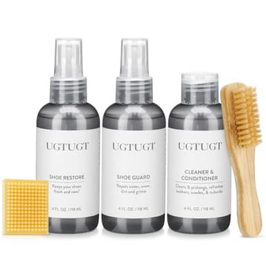 UGTUGT Shoe Cleaner Kit,Suede Shoe Cleaner Kit with Shoe Cleaner,Shoe Waterprof,Shoe Care for Suede,Shoe Cleaning Kit for Suede,Sheepskin with Suede Eraser and Shoe Brush