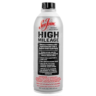 Sea Foam High Mileage Motor Treatment Gas & Oil Additive, HM16, 16 oz