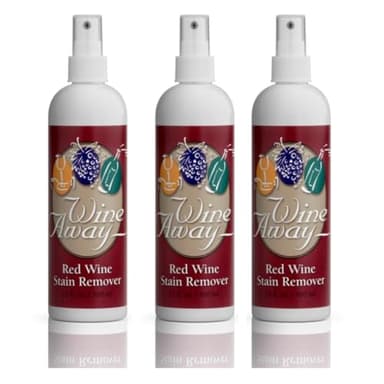 Wine Away Red Wine Stain Remover - Perfect Fabric Upholstery and Carpet Cleaner Spray Solution - Removes Wine Spots - Wine Out - Spray and Wash Laundry to Vanish Stain - 12 Ounce, Set of 3