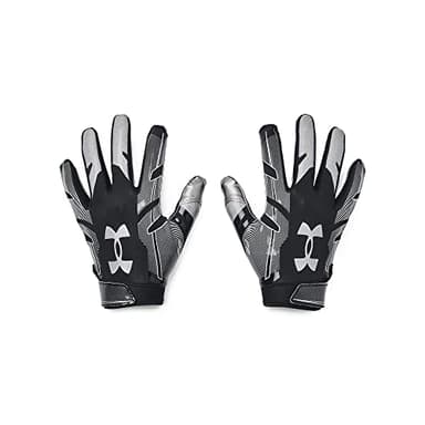 Under Armour Men's F8 Football Gloves , (001) / Black / Metallic Silver , X-Large