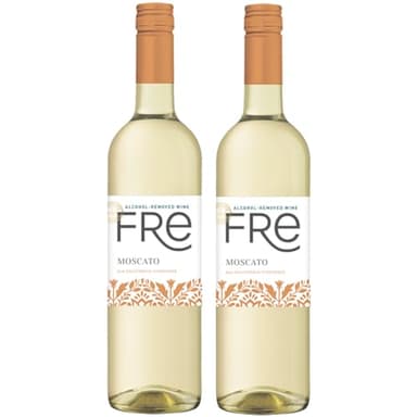Sutter Home Fre Moscato Non-Alcoholic Wine Experience Bundle with Phone Grip, Seasonal Wine Pairings & Recipes, 750ML btls, 2-Pack