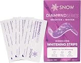 Snow Diamond Series Purple Whitening Strips - Dissolving Teeth Whitening Strips for Sensitive Teeth, Instant Brightening with Hydroxyapatite, Color-Correcting Purple Formula, 14 Count
