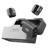 DJI Mic Mini (2 TX + 1 RX + Charging Case), Wireless Microphone for iPhone/Camera/Android, Ultralight, Detail-Rich Audio, 48h Use, Noise Cancelling, Automatic Limiting, Vlog, Streaming