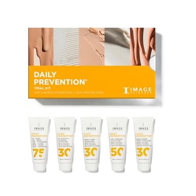 IMAGE Skincare DAILY PREVENTION Discovery Kit, 5-Piece SPF Moisturizer Set & Broad Spectrum Sunscreen