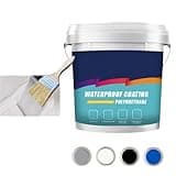 Yearoneis Polyurethane Waterproof Coating, 35.27 Oz Waterproof & Leak Repair 2-in-1 Sealant, Polyurethane Waterproofing Leakage Repairing Coating (White)