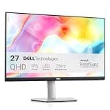 Dell S2722DC Monitor - 27-inch WQHD (2560x1440) 75Hz 4Ms Display, AMD FreeSync, Built in Speaker, USB Type-C Connectivity, Height/Pivot/Swivel/Tilt Adjust - Platinum Silver
