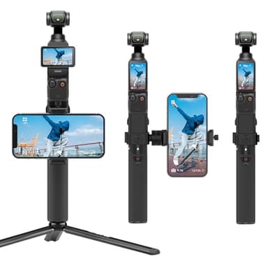 Smatree Portable Osmo Pocket 3 Power Stick (Power Bank) Compatible for DJI Osmo Pocket 3, Handheld Smartphone Holder Mount Pocket Bracket Set with Tripod for Osmo Pocket 3