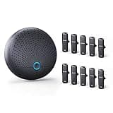 BALILA Conference Speaker and Microphone with 10 Wireless Mics, 360° Voice Pick up&AI Noise Reduction USB Speakerphone fits 10 Compatible with Leading Platforms for Large Call Meeting,Zoom,Home Office