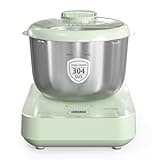 Sunvivi Electric Dough Maker with Weighing Function,5.2QT Dough Mixer with Ferment Function,Household Bread Maker Kitchen Flour Kneading Machine with Stainless Steel Bowl,Face-up Touch Panel