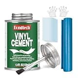 Vinyl Cement, Vinyl Glue Ultra Strong, Waterproof PVC Cement, Pool Liner Patch Kit, Flexible Bond for Inflatables, PVC, Vinyl, Pool Liners, Tarps, Hot Tubs, Air Mattresses (4.4 OZ)