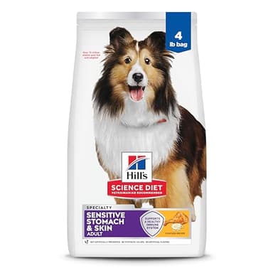 Hill's Science Diet Adult Sensitive Stomach & Skin Dry Dog Food, Chicken, 4 lb. Bag