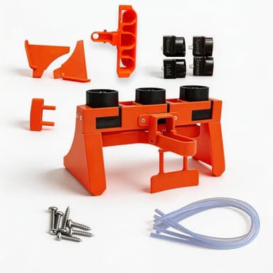 Aperol Spritz Cocktail Proportioned Mixer Dispenser - Precision 2:1:1 Ratio for Prosecco/Sekt, Water & Aperol - Essential Home Bar Tool with 4 Valves & Pre-Installed Handle (Aperol Spritz)