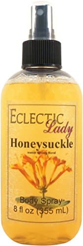 Eclectic Lady Honeysuckle Body Spray, Double Strength, 8 ounces, Body Mist for Women with Clean, Light & Gentle Fragrance, Cologne with Soft, Subtle Aroma For Daily Use