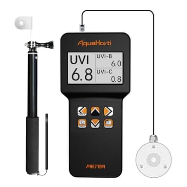 AH-UVCBA Light Meter,Test the UV Index of UVB | UVC,Irradiance Intensity of UVC and UVA.Record the w/m² Distribution of UVC and UVA.