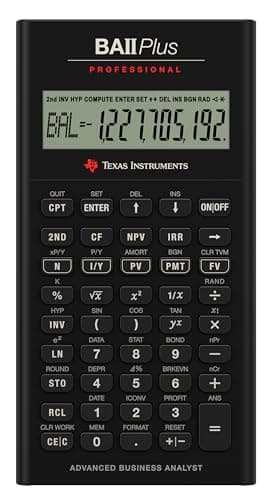 Texas Instruments BA II Plus Professional Financial Calculator