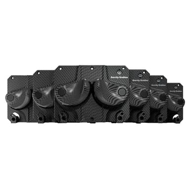 Gravity Grabber, The OG - Ski & Snowboard Wall Mount, Indoor Garage & Home Storage Organizer, Damage-Free Grip, Holds Skis/Boards/Poles/More, Space-Saving Premium Gear Rack, (Carbon 6-Pack)