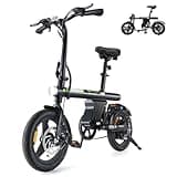 isinwheel U1 Electric Bike for Adults 750W Peak Motor, 20 mph Folding Ebike, 14" Adults Electric Bicycles with Smart Uphill, 280.8Wh Battery, 25 Miles PAS Range, Mini E Bikes for Adults and Teens
