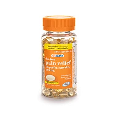 A+Health Dye-Free Ibuprofen 200 Mg Mini Softgels, Pain Reliever/Fever Reducer (NSAID), 180 Count