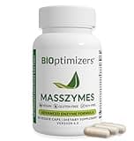BIOptimizers MassZymes - Complete Digestive Enzymes Supplement for Gut Health - Bloating Relief for Men and Women - Lipase Amylase Bromelain Digestive Enzymes (30 Capsules)