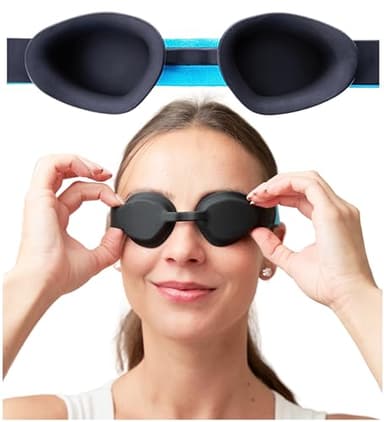 MyHalos® Moisture Chamber Glasses for Dry Eyes - Sleep Mask for Dry Eyes - Reusable & Soft - Hydrating Sleeping Mask & Moisture Goggles for Men and Women - Patent Pending