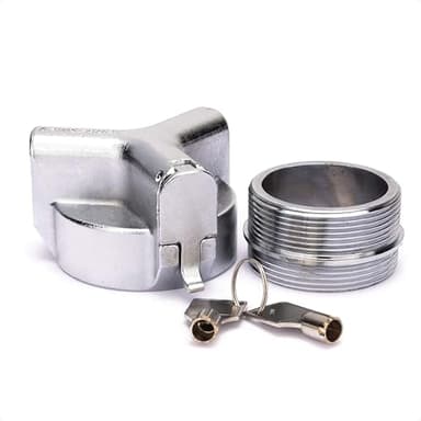 The Flow Security Systems VersaLock | Vented Locking Fuel Tank Cap | For Transfer & Above Ground Commercial Tanks | Prevents Theft & Secures Fuel Tanks | FSS 754 | Includes Adapter | 1CT