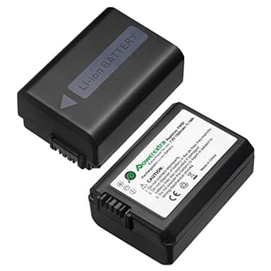 2-Pack 1500mAh NP-FW50 Battery Compatible with Sony ZV-E10,Alpha A6000, A6400, A6500,A6300, A5100,A5000 ,A7, A7II, A7SII, A7S, A7SII, A7R, A7R2, A7RII,RX10, RX10II NEX-3 NEX-3N, NEX-5 Digital Camera