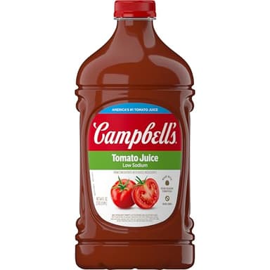 Campbell's Low Sodium 100% Tomato Juice, 64 fl oz Bottle