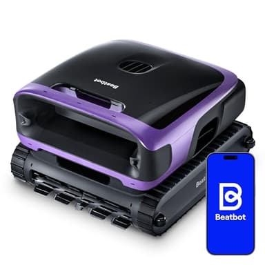 Beatbot Sora 70 Pool Vacuum Robot - Water Surface, Platform, Floor, Wall & Waterline Cleaning, Smart Surface Parking, Large 6L Filter, for Above & In-Ground Pools Up to 3,200 sq. ft, Lavender Purple