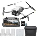 DJI Mini 4 Pro Fly More Combo (DJI RC 2) Drone with 128GB Memory Card- Lightweight and Foldable Mini Camera Drone with 4K HDR Video, True Vertical Shooting, and Intelligent Features (2 Items)