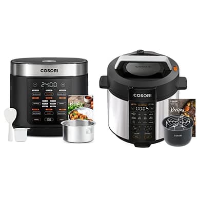 COSORI 10 Cup Rice Cooker + Pressure Cooker with 18 Functions & 13 Presets, Including Rice, Slow Cook, Steam, Saute, Sous Vide