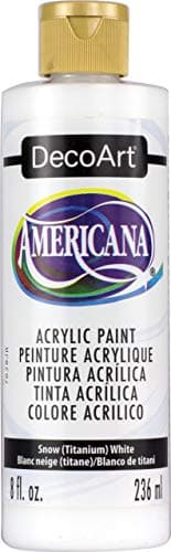DecoArt DAO1-9 DA01-9 Americana Acrylics, 8-Ounce, Snow, Titanium White