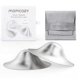 Momcozy 999 Silver Nursing Cups, Hole-Free Design, 999 Silver Nipple Shields, Breastfeeding Essentials, Silver Nipple Shields for Breastfeeding Newborns, Metal Nipple Shields, Regular Size