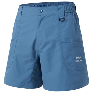BASSDASH Men's Fishing Shorts UPF 50+ Water Resistant Quick Dry Hiking Cargo Shorts with Multi Pocket 6"