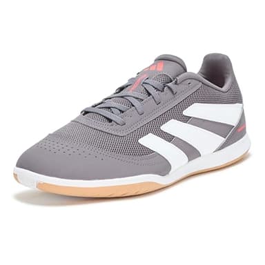 Adidas Unisex Club Indoor Sala Soccer, Grey Strata/White/Lucid Red, 10