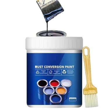 Rust Conversion Paint,Rusty Metal Primer,Anti Rust Paint for Metal,– Weatherproof, Water-Based, Long-Lasting Rust Prevention & Protection(Black)