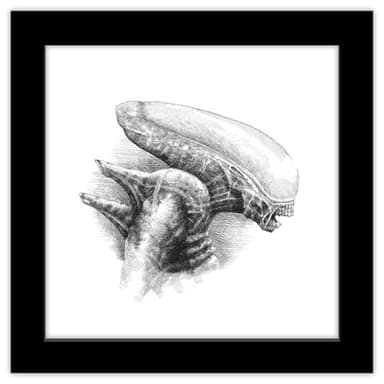 Trends International Gallery Pops® Alien - Xenomorph Sketch Wall Art Gallery Pops Wall Art, Black Framed Version