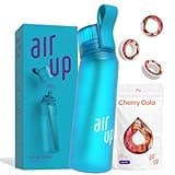 air up® water bottle (22oz) Ocean Blue + 3 Cherry Cola pods | Sugar free flavor pods & Water bottles with straw | Flavored water bottle