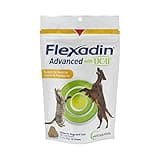 Vetoquinol Flexadin Advanced Dog Hip and Joint Supplement with UC-II Collagen, One Chew a Day Hip and Joint Support Chew for Dogs and Cats, Clinically Proven Vet-Approved Formula, 60 Chews