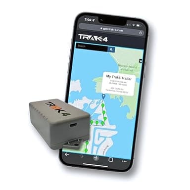 Trak-4 GPS Tracker for Vehicles, Assets, Equipment. Long Battery Life, Waterproof, Global Tracking. Low-Cost Subscription Required.